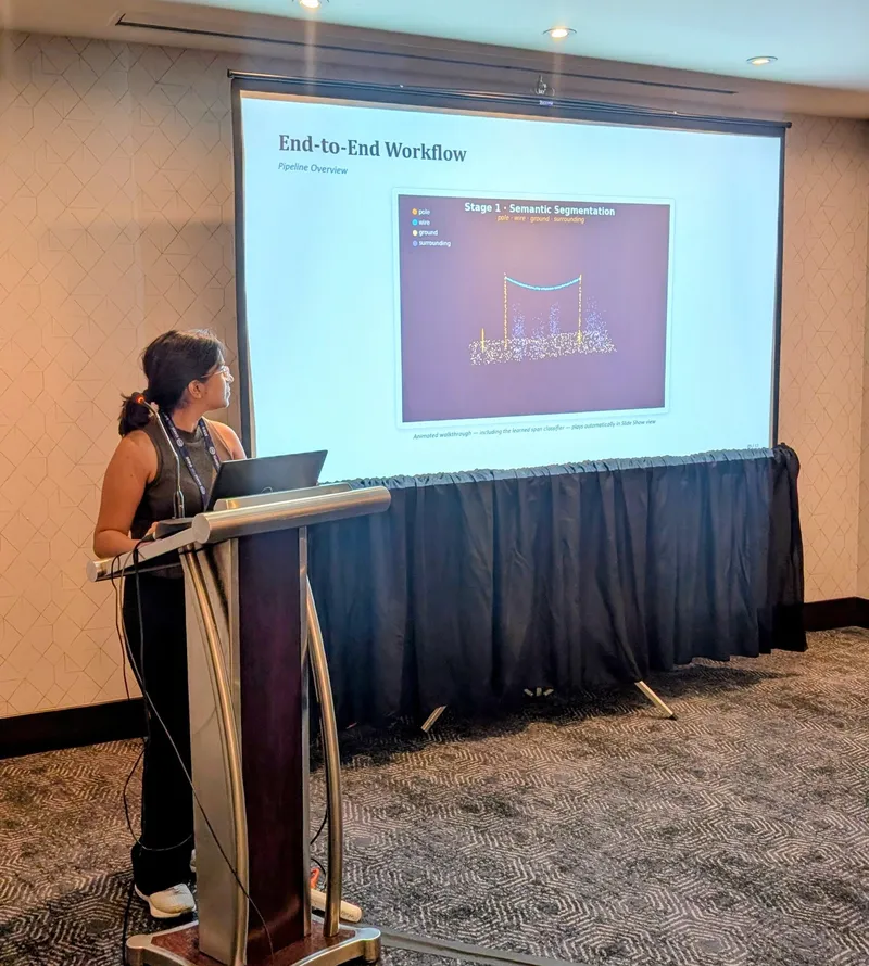 Presenting the talk.